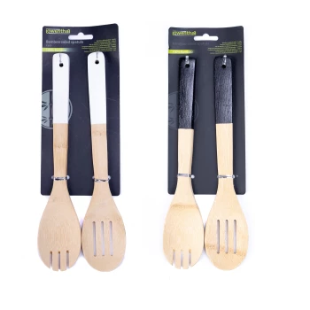 Set de spatules à salade en bambou 2 pièces