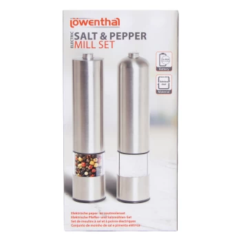Electric Pepper and Salt Mill Set
